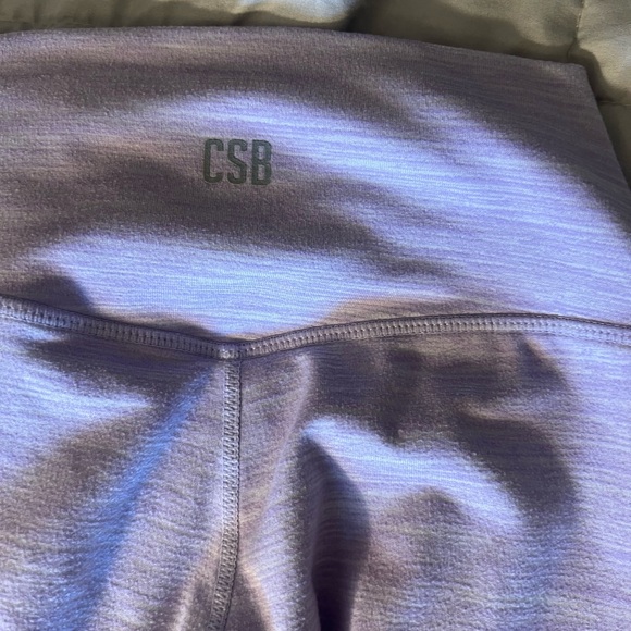 Crop Shop Boutique Marl Leggings Small Lavendar - Picture 4 of 4